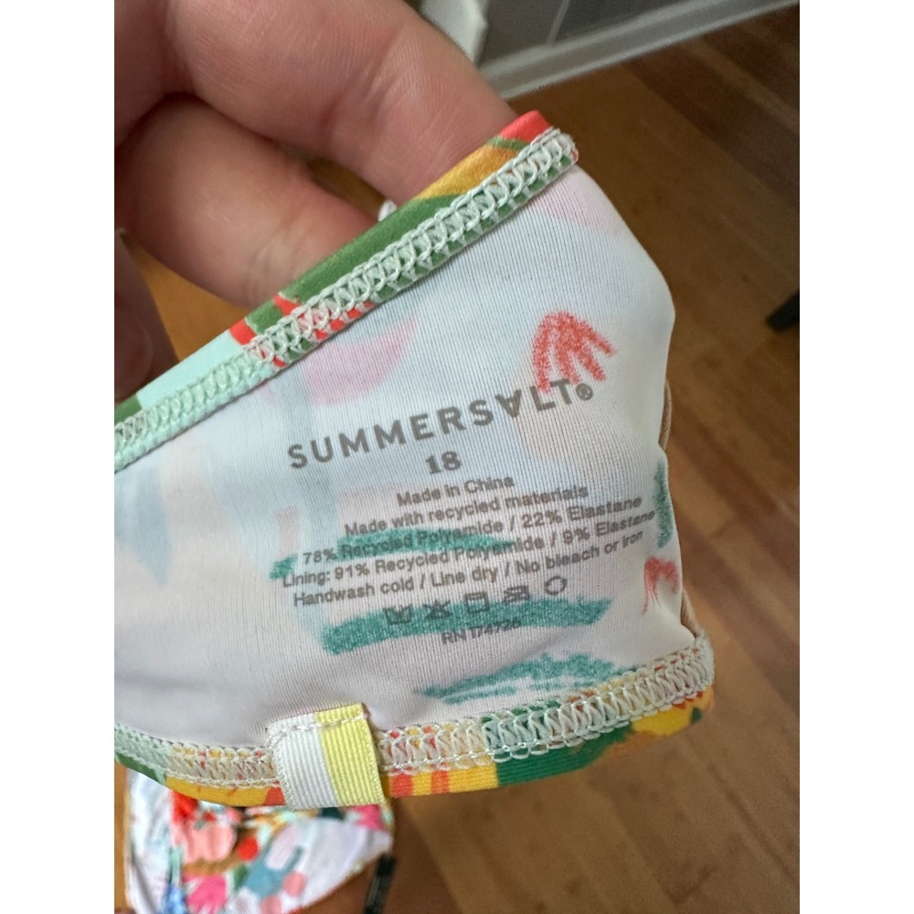 Rifle Paper Co x Summersalt Garden Party Floral Bikini Set Plus Size 18 NWT - Picture 4 of 4